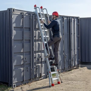 Pojedyncza Drabina ze Stopniami i Stabilizatorem Sella 12 stopni