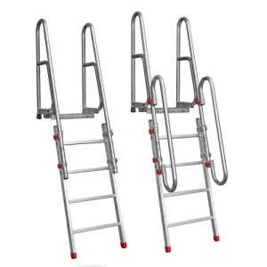 Składana drabina do samochodu ciężarowego z regulacją wysokości SCR 3 stopnie